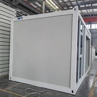 Maison conteneur pliable de 20 pieds, préfabriquée, résistante au vent, durable, écologique, maison pliable préfabriquée pour habitation, dortoir, CE portable