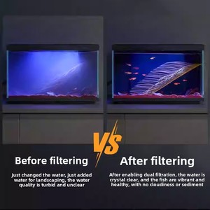 <span class=keywords><strong>Acquario</strong></span> Intelligente Changrui 25° Anniversario con Filtro Posteriore, Vasca Compatta in Vetro per <span class=keywords><strong>Tartarughe</strong></span> <span class=keywords><strong>d</strong></span>'<span class=keywords><strong>Acqua</strong></span> Dolce, Sistema di Circolazione Ecologica - Product Image 4
