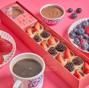 Lebensmittel verpackung TOGO Carriers 9x7x3 Zoll weiße Auto-Popup-Backs ch achtel für Cupcake/Donut/Muffins/Cookie mit Fenster - Product Image 1