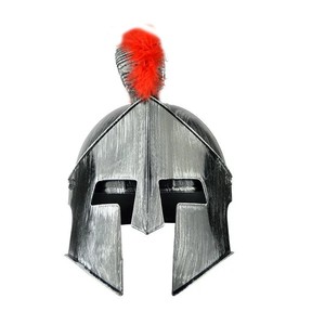 Casque de gladiateur romain antique en plastique, casque de soldat romain pour adulte, pour cosplay, fêtes et accessoires théâtraux - Product Image 4
