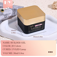 Hanyinails OEM 30ml pour 20 couleurs, kit d'extension d'ongles DIY UV LED Soak Off, marque privée