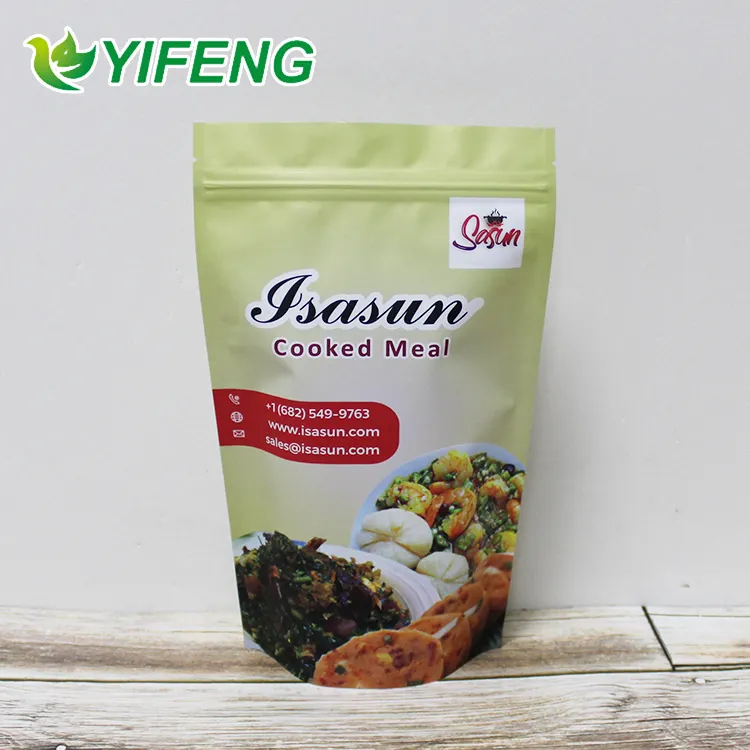 Túi Bao Bì Khoai Tây Chiên Khô Figs Khoai Tây Đông Lạnh Biểu Tượng Tùy Chỉnh Bỏng Ngô Đứng Lên Dây Kéo Túi Nhựa Poly Phân Hủy Sinh Học