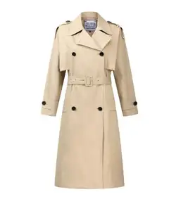 2022 New wide lapel trench coat women beige trench coat winter autumn coat