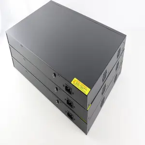 Logo kustom pemasok Cina Bidi 10g modul Sfp tidak dikelola 48v Gigabit Fiber Media Converter Poe Switch 24 Port