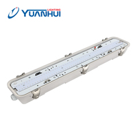 SAA IP66 Lampu Batten LED Tahan Air, Lampu LED Pas Lampu Sensor Dapat Diredupkan, Rumah GRP + PC, Lampu LED Tahan Air