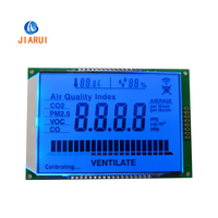 Purificateur d'air personnalisé de qualité supérieure d'usine avec écran LCD VA bleu à 7 segments de 4 pouces de taille carrée