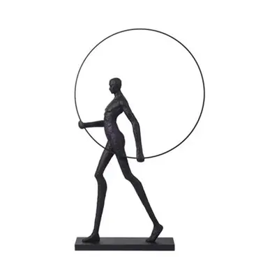 आधुनिक मानव शरीर मूर्तिकला मॉडल कमरे बिक्री कार्यालय कला सजावट दीपक होटल हॉल सजावट मंजिल दीपक