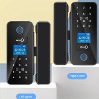 Tuya Wifi cerradura remota Control electrónico Digital puerta corredera de vidrio cerradura inteligente llave de tarjeta huella digital cerradura de puerta de vidrio inteligente