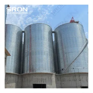 1000-7000 ton penyimpanan semen Fly Ash Store Spiral baja semen Silo untuk dijual