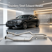 Sistema de Escape OEM/ODM con Colector de Escape de Acero Inoxidable 304 y Downpipe Deportivo para Mercedes-Benz CLS350 E400 3.5, Reduce la Contrapresión del Escape