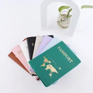 인증서 여권 및 카드 홀더 도매 저렴한 PU 가죽 여권 커버 케이스 여행 선물 여권 보호 커버 홀더