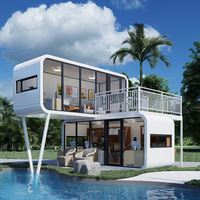 Cabine capsule de sommeil moderne personnalisable Pod extérieur cuboïde intelligent avec mobilier pour maison-citerne Airbnb ou petit appartement