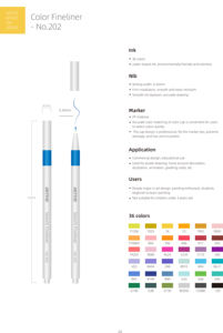 Ensemble de 12 marqueurs à pointe fine <span class=keywords><strong>Yeko</strong></span> de 0,4 mm, 100 couleurs, effaçables à sec, pour planificateur, dessin artistique, écriture sur papier, prise de notes - Product Image 3