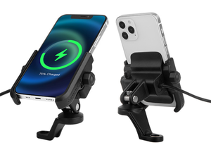 2025 Motowolf Silicone xe máy sửa đổi người giữ điện thoại với USB hỗ trợ tay lái màu đen cho 4-7 - Product Image 5