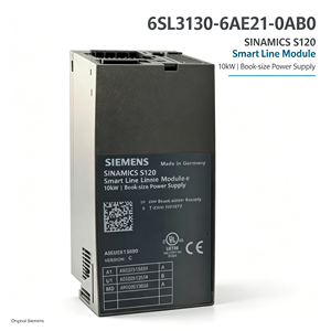 Module de ligne intelligent S120 6SL3130-6AE21-0AB0 10kW format livre, alimentation non-régnérative, pièces de rechange industrielles - Product Image 1