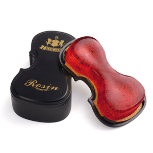 Boîte en <span class=keywords><strong>bois</strong></span> en forme de violon emballée colophane de violon professionnelle les accessoires d'instruments à cordes de colophane à faible poussière d'origine - Product Image 3