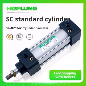 Cilindro Neumático de Aluminio Estándar Serie SC Hofujng, Doble Acción, Diámetro de 32 mm/50 mm/63 mm, Equipo de Automatización, Control de Aire - Product Image 4