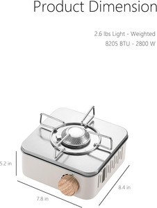 Nueva Estufa de Gas Portátil de un Solo Quemador, Mini Cocina de Gas Butano con Bolsa de Transporte - Product Image 3