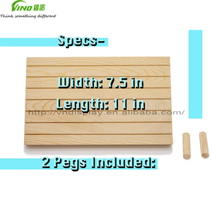 Custom <b>Portable</b> Pine Wood Earring Holder Cards Jewelry Tags for Showcase and Selling - Product Image 3