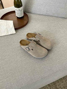 Alternativa Personalizable a las Pantuflas Unisex de Cuero Vacuno Genuino, Suela de <span class=keywords><strong>Goma</strong></span>/<span class=keywords><strong>EVA</strong></span>, Ligeras, con Arco de Masaje - Product Image 3