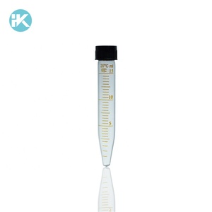 Huke promozione tubo da centrifuga in vetro borosilicato con coperchio a vite nero Sterile e segni graduati - Product Image 1