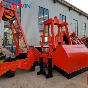 מנוף צדפה הידראולי HNTIWIN מפעל מוביל, נירוסטה, ארבעה כבלים, אחיזה 3 מטר מעוקב 5 מטר מעוקב, דלי צדפה הידראולי, מנוע אלחוטי - Product Image 3