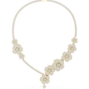 Collier de luxe en diamant de la meilleure qualité pour femmes, pendentif élégant, bijoux pour mariage, fête, anniversaire, disponible au meilleur prix - Product Image 3