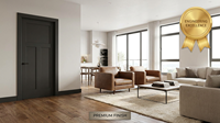 Porte intérieure Shaker en MDF certifiée FSC, peignable, pour projets hôteliers et d'appartements haut de gamme, ODM