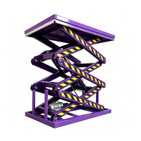 Table élévatrice électrique à double ciseaux, hydraulique, couleur personnalisée, 150 kg, 300 kg, 1000 kg