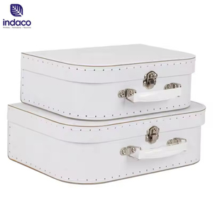 Cardboard Suitcase Stitching Craft Children's Toy Dolls Toy <b>Storage</b> <b>Box</b> Baby Toy Suitcase Gift <b>Box</b> - Product Image 3
