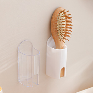 Soporte para cepillo de dientes eléctrico, ventosa montada en la pared, transparente, rectangular, almacenamiento para baño, no requiere perforación, duradero - Product Image 3