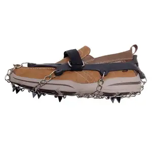 Punte per scarpe da neve antiscivolo impugnature per ghiaccio antiscivolo invernali ramponi per tacchetti per scarponi da trekking