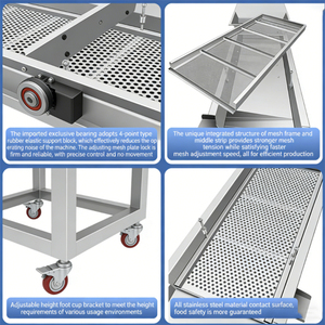 Setaccio Vibrante Lineare in Acciaio Inox SH QDMECH, Macchina Setacciatrice Vibrante, Separatore di Particelle per Cereali Agricoli - Product Image 4