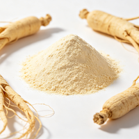 Approvisionnement d'usine : Polysaccharide de Ginseng 90% - Extrait de racine de Panax Ginseng en poudre beige clair pour formule nutraceutique OEM COA