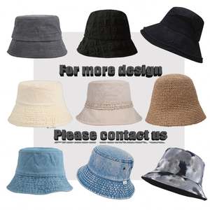 Gorras de Pescador Personalizadas con Logotipo Bordado, Sombreros de Playa Casuales 100% Algodón - Product Image 6