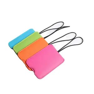 Travelsky Custom Travel Popular Colorfully Pu Leather Luggage Tag
