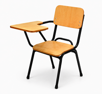 Fauteuil d'étudiant avec tablette d'écriture, chaise de cours pour lycée, chaise de conférence pour salle de classe, mobilier scolaire pour université