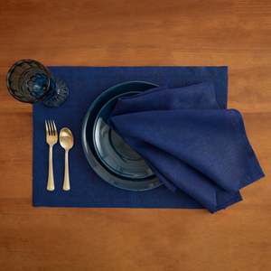 Sets de table en lin massif à texture tissée naturelle pour les fournisseurs de services de restauration dans le secteur des banquets - Product Image 1