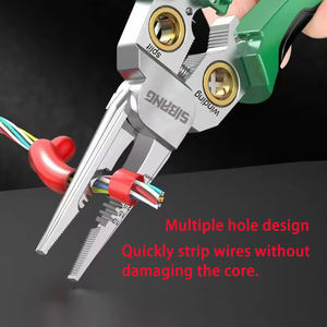 <span class=keywords><strong>Pince</strong></span> à bec aiguille à poignée épaissie pour mesurer l'électricité, spéciale pour les électriciens pour couper, diviser, enrouler et dénuder les fils - Product Image 4