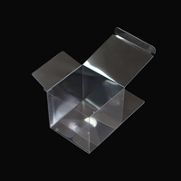 Boîte d'emballage en plastique PET pliable, recyclable, imprimée, en gros d'usine, en stock pour cadeaux