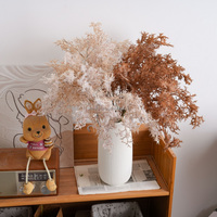 Herbe de la Pampa Artificielle Moelleuse pour Décoration d'Arche de Mariage Rustique, Bouquet de Corail Séché pour Centre de Table d'Automne