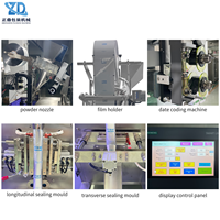 Machine d'emballage verticale automatique à grande vitesse en acier inoxydable pour sel, café, sucre, poivre et granulés alimentaires en poudre