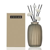 Nouvelle arrivée, flacon diffuseur d'air luxueux pour la maison et l'hôtel, vide, 300 ml, couleur personnalisée, en verre