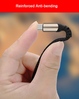 Câble de charge rapide USB A vers Type C en nylon tressé OEM ODM 1M 2M 3A, câble de charge USB A vers Micro pour téléphone portable en stock