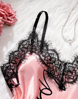 Pyjama en dentelle Sxey, doux, respirant, luxueux, ensemble de pyjama en soie confortable pour femmes