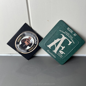 Custom Absorbent Paper Cup Mat Printed Logo Disposable Coaster for Bar Hotel Cafe Wedding Promotion