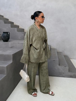 Nouvelle Collection : Ensemble Deux Pièces Tendance Décontracté et Ample avec Pantalon Long pour Femme Musulmane – Matière Douce et Respirante