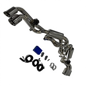 Système d'échappement Catback avec commande électronique des soupapes pour <span class=keywords><strong>Ferrari</strong></span> F430 Spider Cabriolet 4.3L V8 2005-2009 - Product Image 5