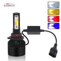 Hotselling Voiture Lumière 4 Couleur h11 Phare LED Ampoule h13 Faisceaux Haut Et Bas h7 Fabriqué En Allemagne Et Au Japon couleur COB Multicolore