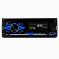 VOLOX S180 YD7388-IC 1 DIN Pemutar MP3 Mobil Lampu 7 Warna Bluetooth Stereo Radio 4-RCA Kontrol Aplikasi Harga Pabrik Grosir